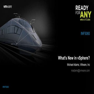 VMworld 2015: What's New in vSphere?