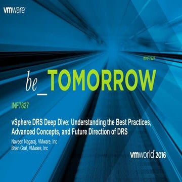 INF7827 DRS Best Practices