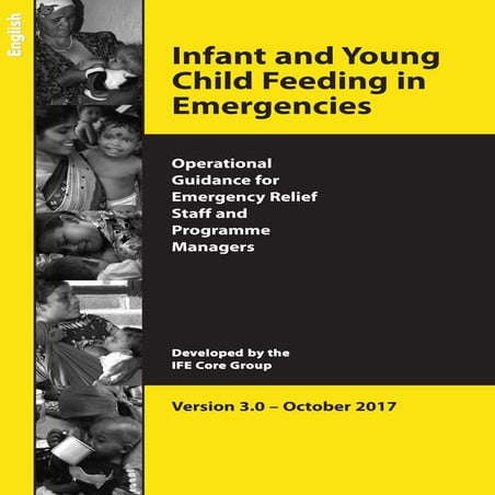 Infant and young child feeding in emergencies