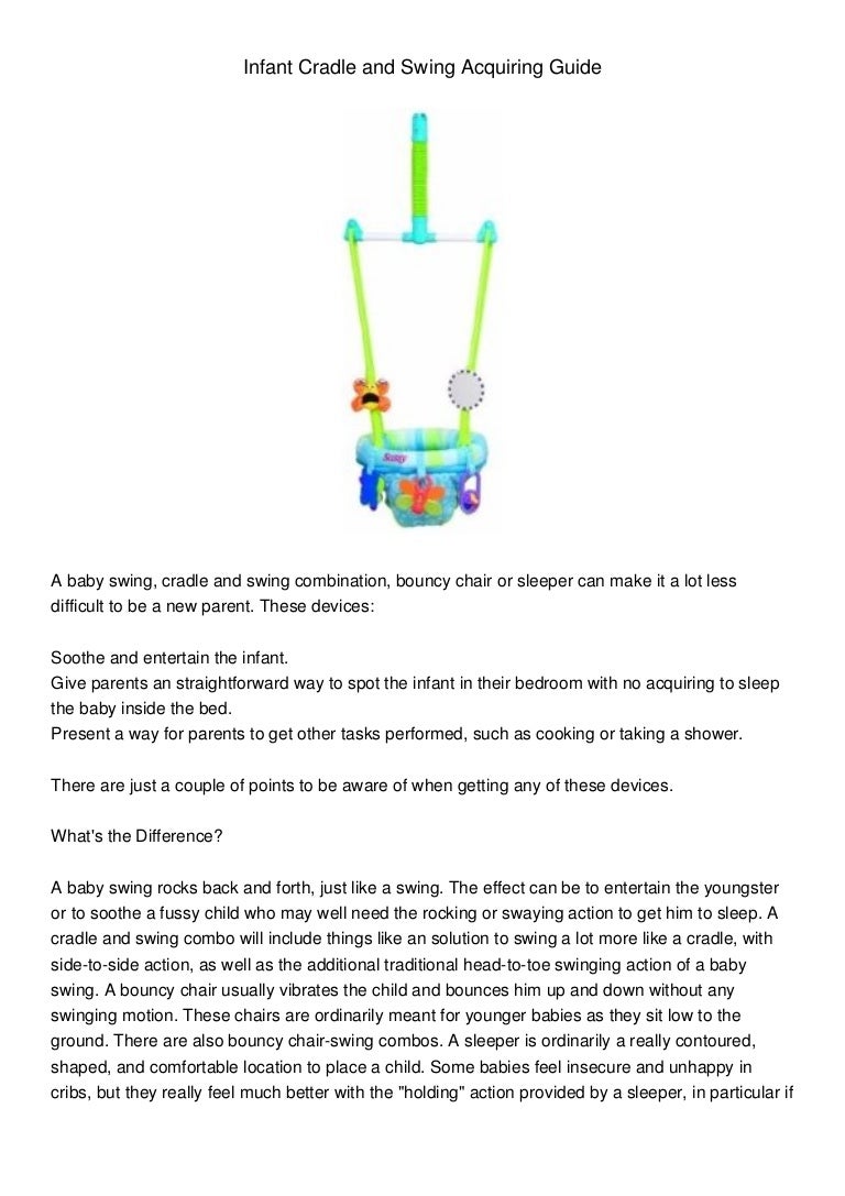 baby swing sleeper