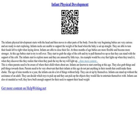 This Will Change How You See Infant Physical Development Forever! - hbbgfup