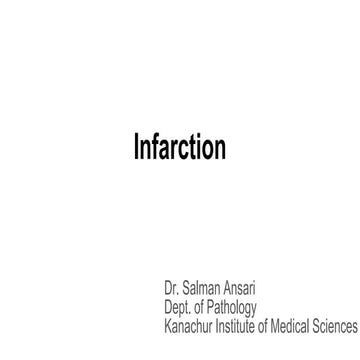 Infarction: types of infarcts, morphology - Pathology - ATOT