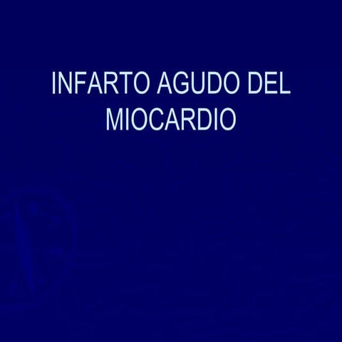 Infarto agudo del miocardio