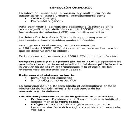 Infec. Urinaria.docxitussemiologiapatologia | DOCX