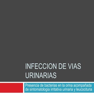 Infeccion de vias urinarias