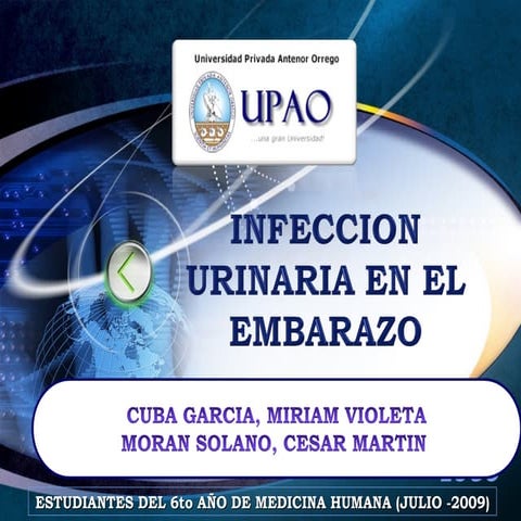 INFECCION DEL TRACTO URINARIO EN EL EMBARAZO (JULIO 2009)
