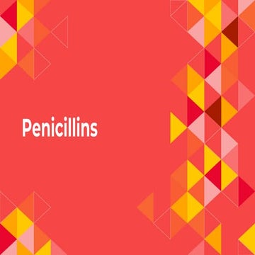 Infection - penicillins