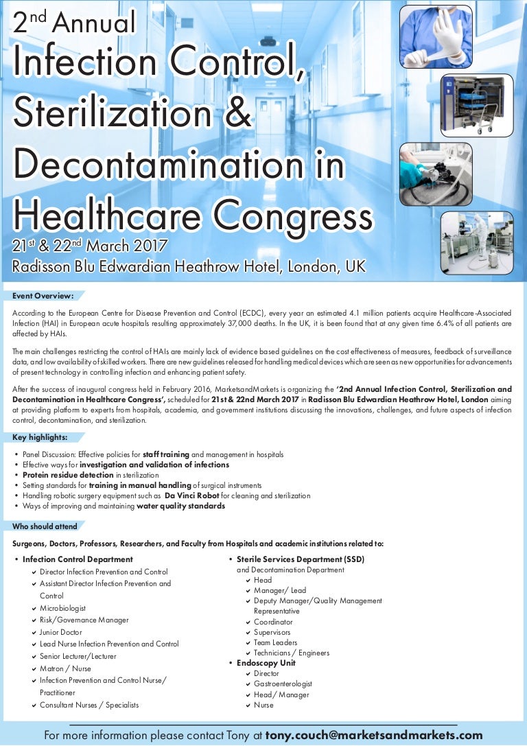 2nd Annual Infection Control, Sterilization and Decontamination in He…