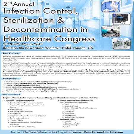 2nd Annual Infection Control, Sterilization and Decontamination in ...