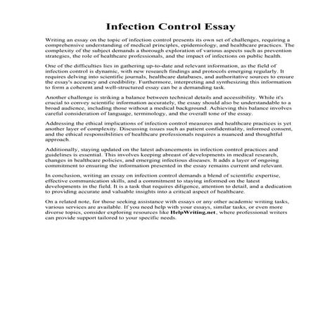 Infection Control Essay.pdf