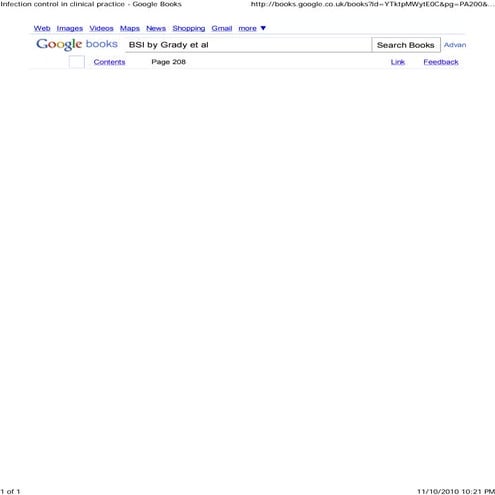 Infection control in clinic