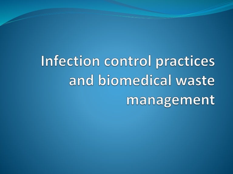 Infection control in dentistry