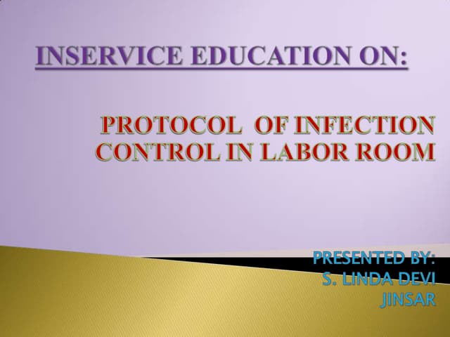 Organization of Labour Room | PPTX