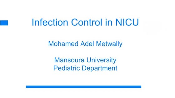 Infection Control In NICU | PPT