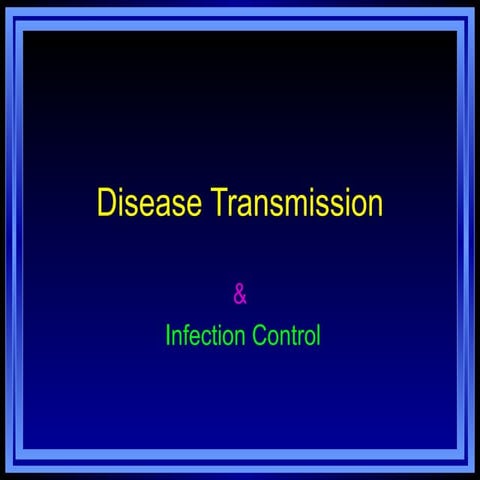 Infection control powerpoint 1