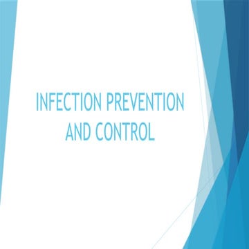 Infection prevention and control for medical students | PPTX