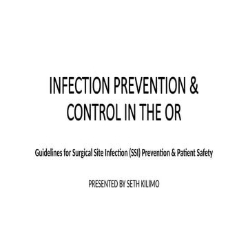 Principles in Operation Theatre | PPTX