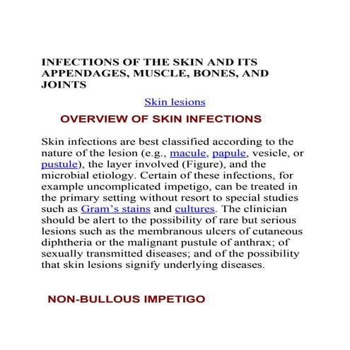 Infections Of The Skin And Its Appendages