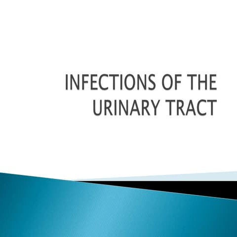 Infections of the urinary tract 