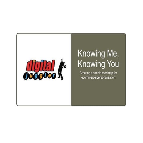 Ecommerce Personalisation Roadmap