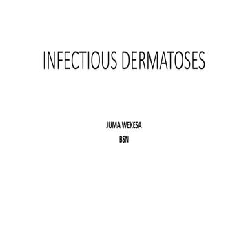 Infectious dermatoses