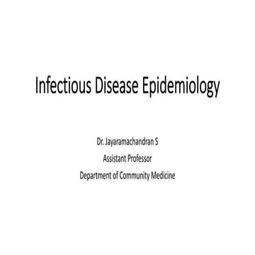 Infectious disease epidemiology