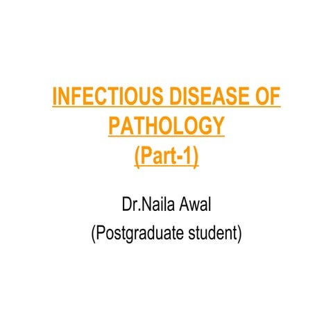 Infectious disease of pathology