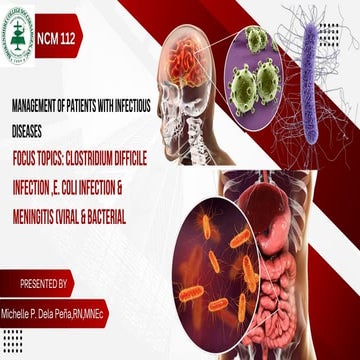 Infectious Diseases. Nursing Care Management ( NCM 117) | PDF