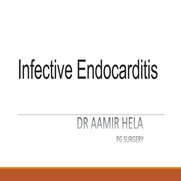INFECTIVE ENDOCARDITITS