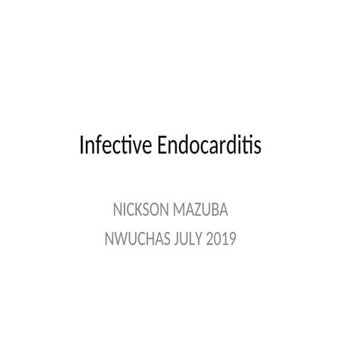 Infective Endocarditis presented to cog (2).ppt