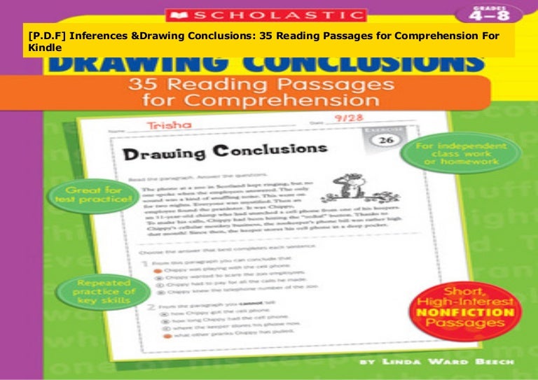 [P.D.F] Inferences & Drawing Conclusions 35 Reading Passages for Com…