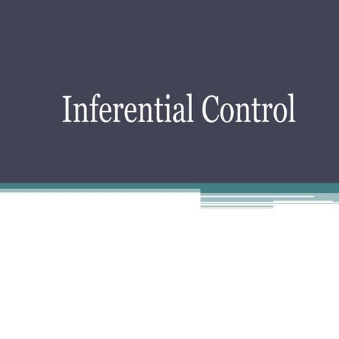 Inferential control