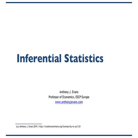 Inferential Statistics