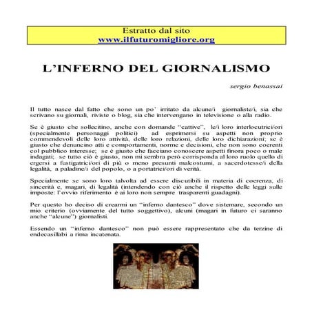 L'inferno del giornalismo