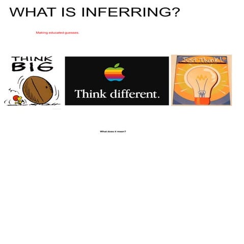 Inferring