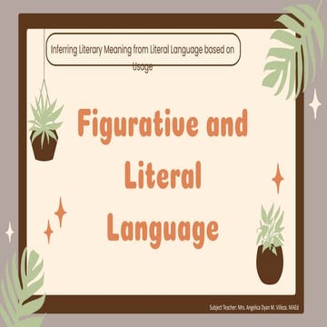 Inferring Literary Meaning from Literal Language based on Usage.pptx