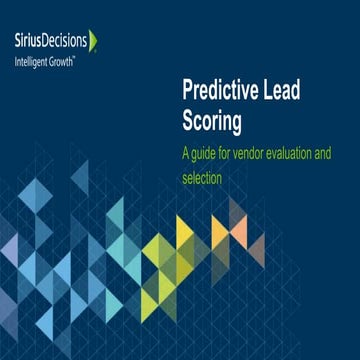 Predictive Lead Scoring | PDF
