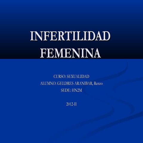Infertilidad femenina