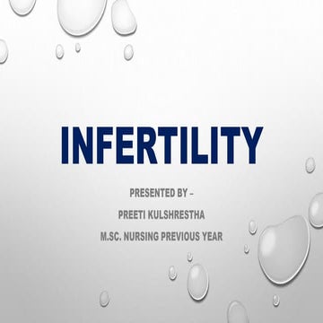 Infertility | PPTX