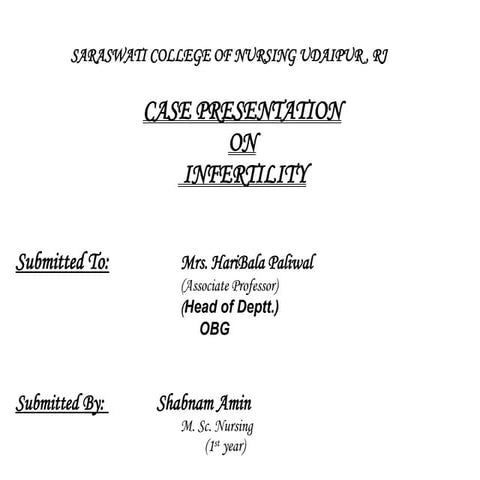 Infertility 00.docx best topic for nursing students | DOCX