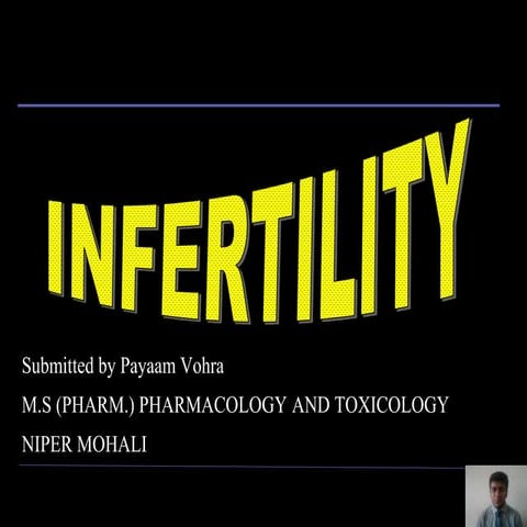 INFERTILITY_MR PAYAAM VOHRA NIPER MOHALI (1).ppt
