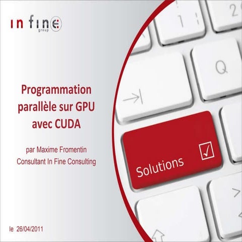 Programmation sur GPU avec CUDA