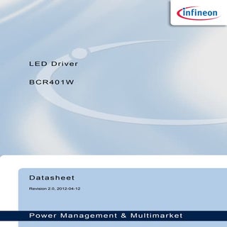  LED Driver "BCR401W" | Infineon Te...