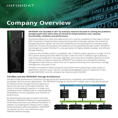 About INFINIDAT: Enterprise Data Storage Without Compromise