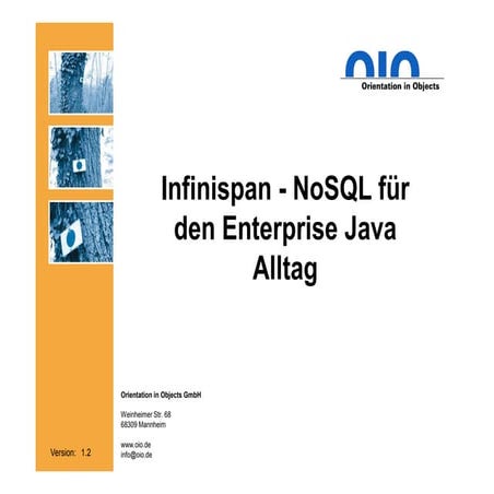 Infinispan - NoSQL für den Enterprise Java Alltag