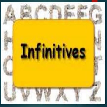 Infinitives