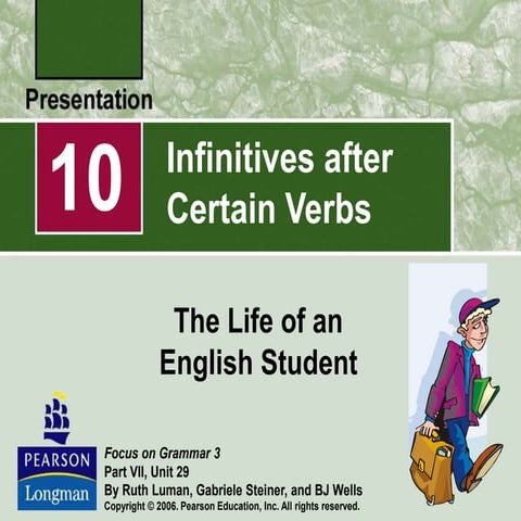 Infinitives after-certain-verbs