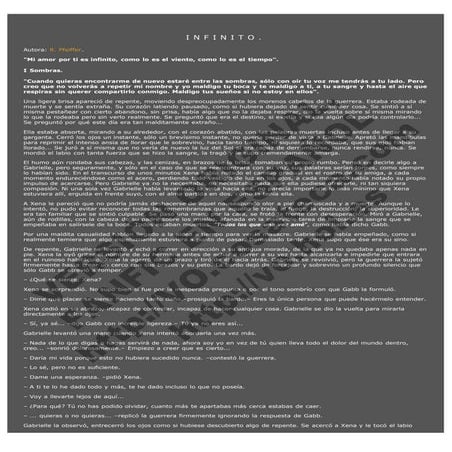 Infinito de R. Pfeiffer