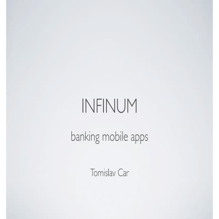Infinum mobilne aplikacije za banke - Tomislav Car - biZbuZZ 2011