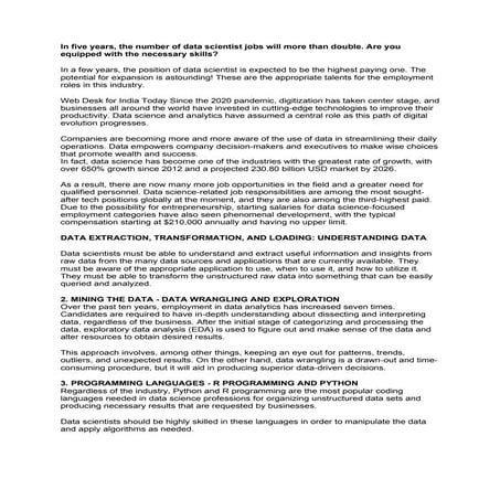 best data science training in bangalore